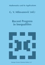 Cover: Recent Progress in Inequalities - Springer