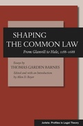 Cover: Shaping the Common Law - Stanford University Press