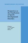 Cover: Perspectives on the Classification of Specific Developmental Disorders - Springer