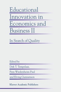 Enlarge image Cover: Educational Innovation in Economics and Business II - Springer