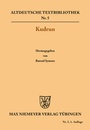 Cover: Kudrun - De Gruyter