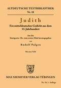 Cover: Judith - De Gruyter