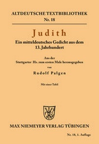Enlarge image Cover: Judith - De Gruyter