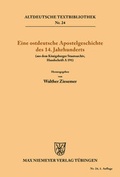 Cover: Eine ostdeutsche Apostelgeschichte des 14. Jahrhunderts - De Gruyter