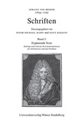 Cover: Johann von Besser (1654-1729). Schriften / Bd 2: Erg&auml;nzende Texte - Universit&auml;tsverlag Winter