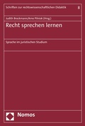 Cover: Recht sprechen lernen - Nomos