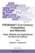 Cover: PROBAMAT-21st Century: Probabilities and Materials - Springer