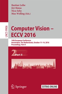 Enlarge image Cover: Computer Vision - ECCV 2016 - Springer