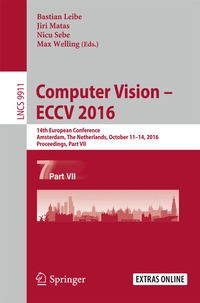 Enlarge image Cover: Computer Vision - ECCV 2016 - Springer