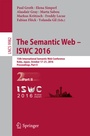 Cover: The Semantic Web - ISWC 2016 - Springer