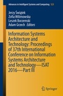 Cover: Information Systems Architecture and Technology: Proceedings of 37th International Conference on Information Systems Architecture and Technology - ISAT 2016 - Part III - Springer