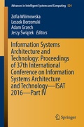 Cover: Information Systems Architecture and Technology: Proceedings of 37th International Conference on Information Systems Architecture and Technology - ISAT 2016 - Part IV - Springer