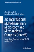 Cover: 3rd International Multidisciplinary Microscopy and Microanalysis Congress (InterM) - Springer