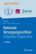 Cover: S3-Leitlinie/Nationale VersorgungsLeitlinie Unipolare Depression - Springer