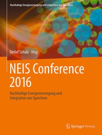 Enlarge image Cover: NEIS Conference 2016 - Springer Vieweg