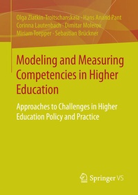 Abbildung von: Modeling and Measuring Competencies in Higher Education - Springer VS