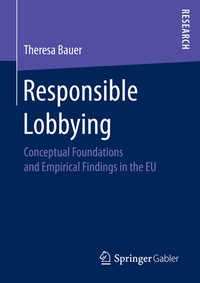 Abbildung von: Responsible Lobbying - Springer Gabler