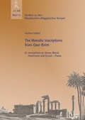 Cover: The Meroitic Inscriptions from Qasr Ibrim - J.H.R&ouml;ll Verlag
