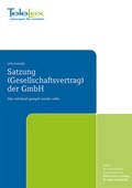 Cover: Satzung (Gesellschaftsvertrag) der GmbH - TeleLex