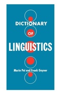 Cover: Dictionary of Linguistics - Philosophical Library