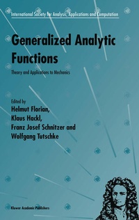 Enlarge image Cover: Generalized Analytic Functions - Springer