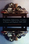 Cover: Translation, Subjectivity, and Culture in France and England, 1600-1800 - Stanford University Press