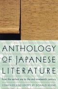 Cover: Anthology of Japanese Literature - Grove Press