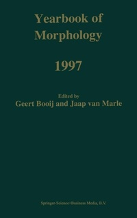 Abbildung von: Yearbook of Morphology 1997 - Kluwer Academic Publishers