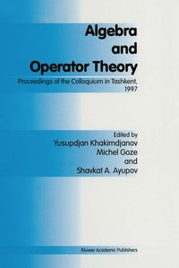 Abbildung von: Algebra and Operator Theory - Kluwer Academic Publishers