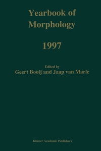 Abbildung von: Yearbook of Morphology 1997 - Springer
