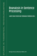 Cover: Reanalysis in Sentence Processing - Kluwer Academic Publishers