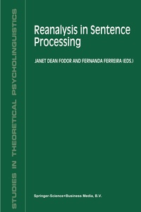 Abbildung von: Reanalysis in Sentence Processing - Kluwer Academic Publishers