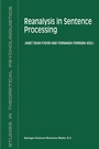 Cover: Reanalysis in Sentence Processing - Springer