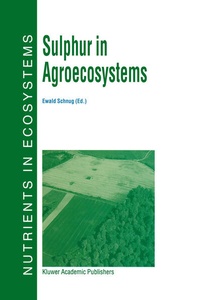 Abbildung von: Sulphur in Agroecosystems - Kluwer Academic Publishers