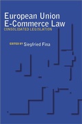 Cover: European Union E-Commerce Law - Stanford University Press