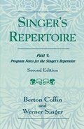 Cover: The Singer's Repertoire, Part V - Scarecrow Press