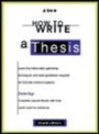 Cover: How to Write a Thesis - Peterson's Guides,U.S.