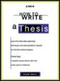 Cover: How to Write a Thesis - Peterson's Guides,U.S.