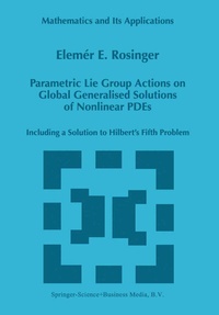 Abbildung von: Parametric Lie Group Actions on Global Generalised Solutions of Nonlinear PDEs - Kluwer Academic Publishers