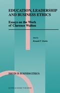Cover: Education, Leadership and Business Ethics - Kluwer Academic Publishers