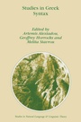 Cover: Studies in Greek Syntax - Springer