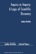 Cover: Inquiry as Inquiry: A Logic of Scientific Discovery - Springer