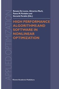 Cover: High Performance Algorithms and Software in Nonlinear Optimization - Springer