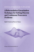Cover: A Reformulation-Linearization Technique for Solving Discrete and Continuous Nonconvex Problems - Kluwer Academic Publishers