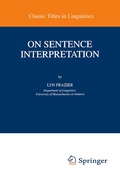 Cover: On Sentence Interpretation - Kluwer Academic Publishers