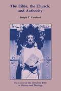 Cover: The Bible, the Church, and Authority - Liturgical Press