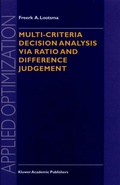 Cover: Multi-Criteria Decision Analysis via Ratio and Difference Judgement - Springer