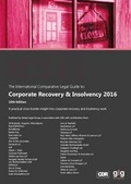 Cover: The International Comparative Legal Guide to: Corporate Recovery & Insolvency 2016: 10 - Global Legal Group Ltd