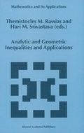 Cover: Analytic and Geometric Inequalities and Applications - Kluwer Academic Publishers