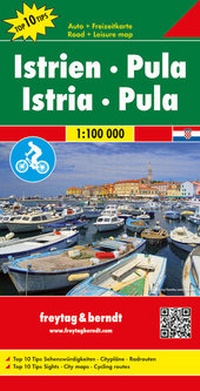 Abbildung von: Istrien - Pula, Autokarte 1:100.000, Top 10 Tips - Freytag-Berndt und ARTARIA